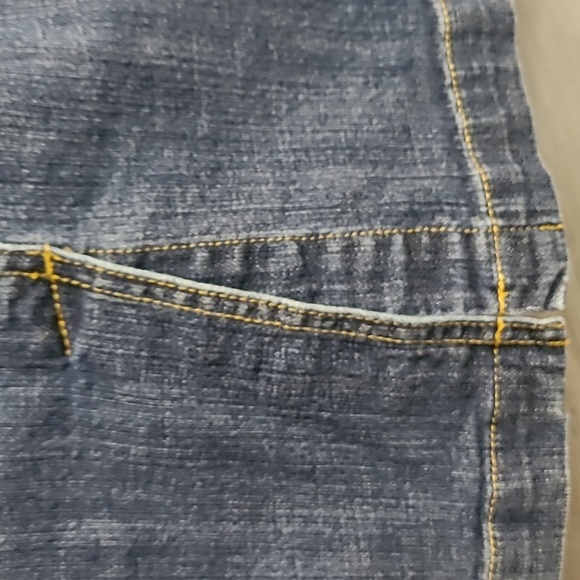 Michael Kors Skirt Women's 12 Stretch A-Line Pocket Button Zip Knee Length Denim - Picture 4 of 13